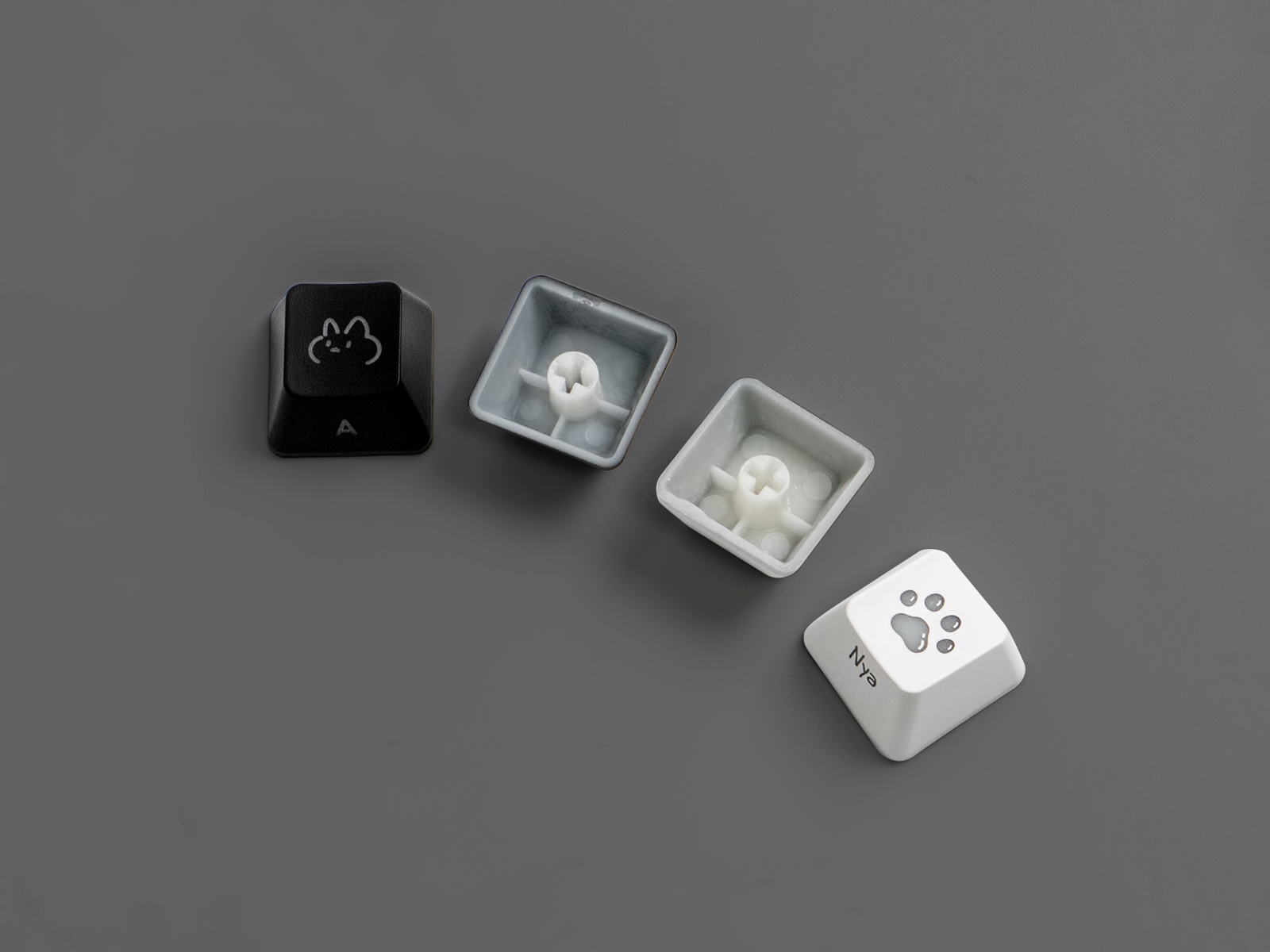 방향키 4구 키캡키링