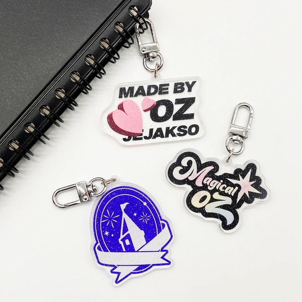 글리터 아크릴, 에폭시키링