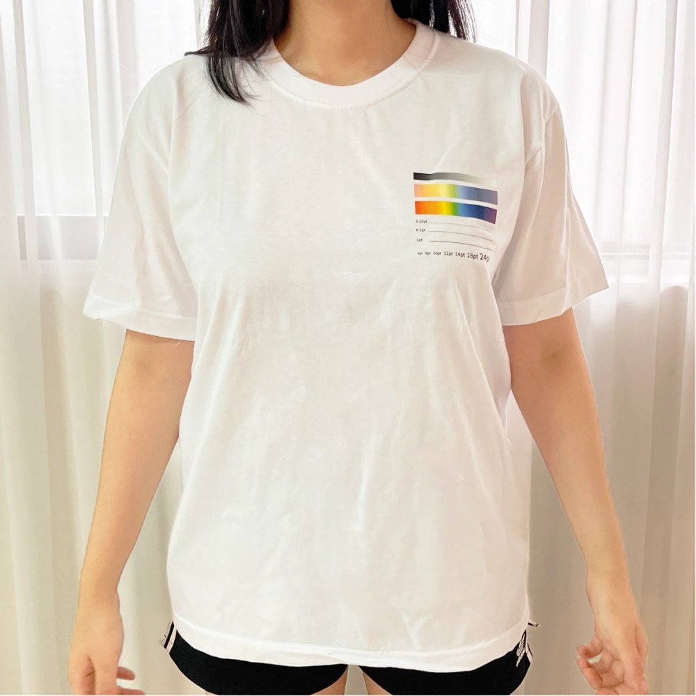 샘플 인쇄 티셔츠