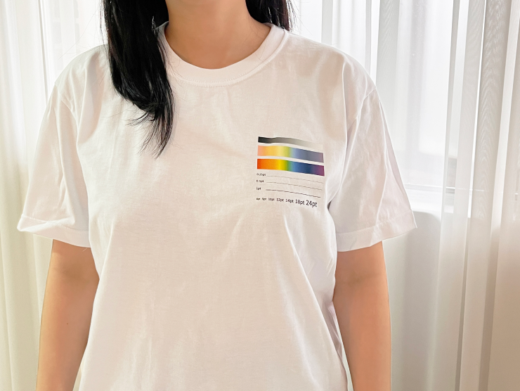 샘플 인쇄 티셔츠