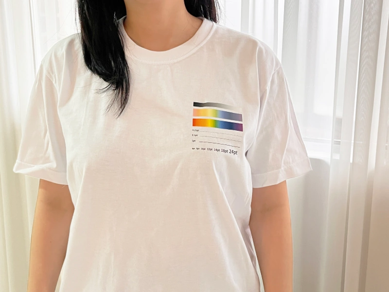 샘플 인쇄 티셔츠