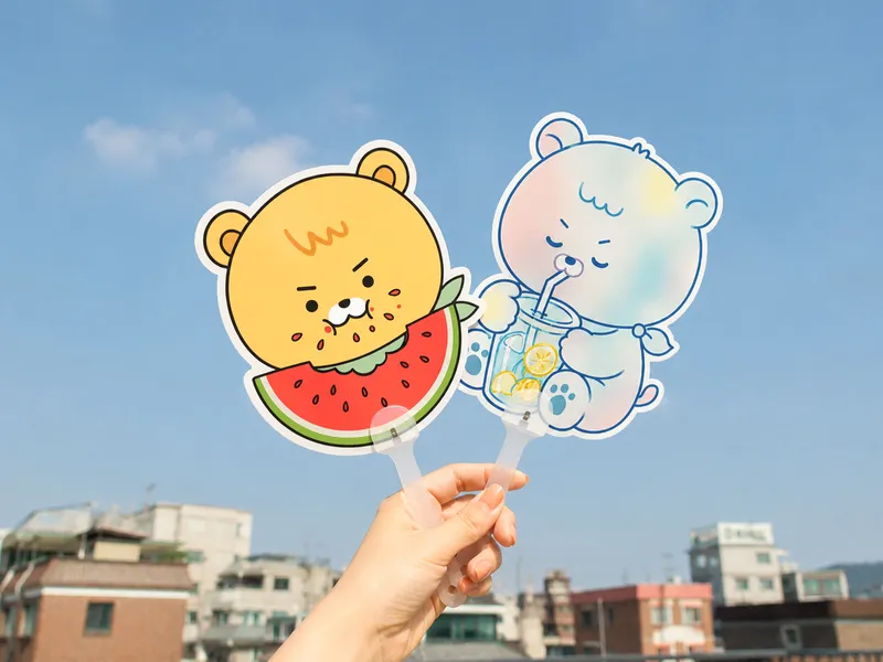 자루 PP 부채 (자유형)