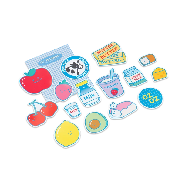 리무버블 PVC 조각스티커팩 (15장 1세트)