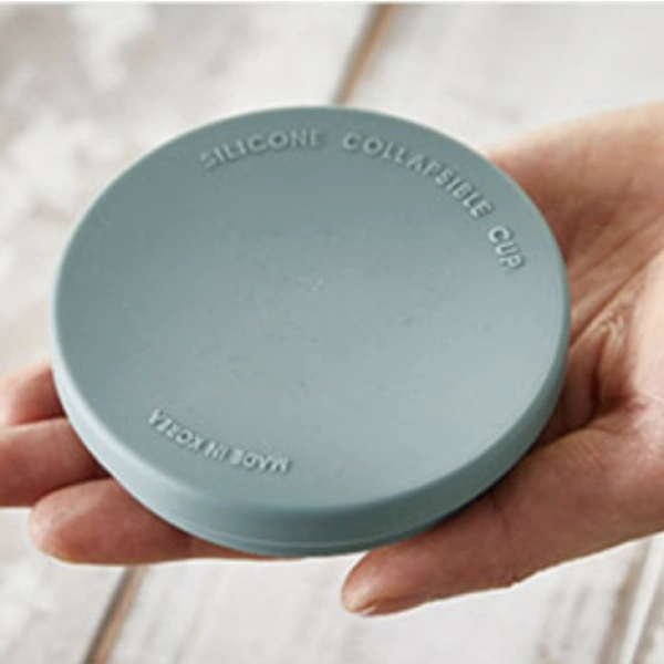 실리콘 접이식 컵 텀블러 210ml