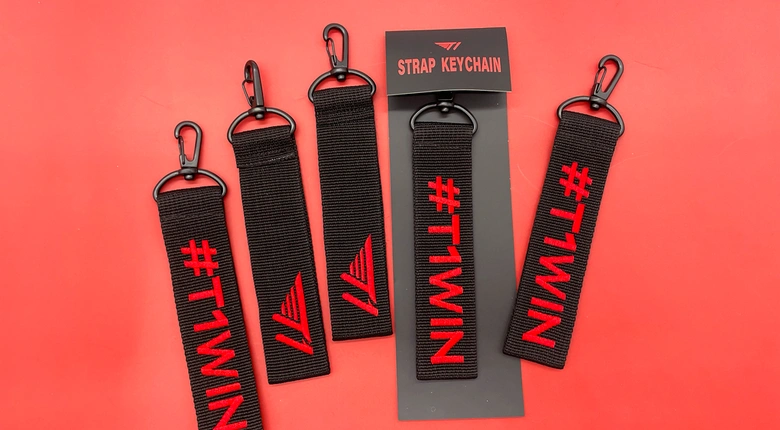 T1 자수 네임택 키링제작