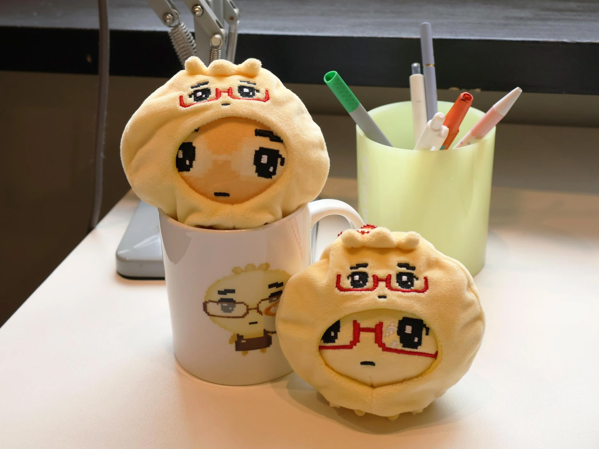 커스텀 인형모자 키링