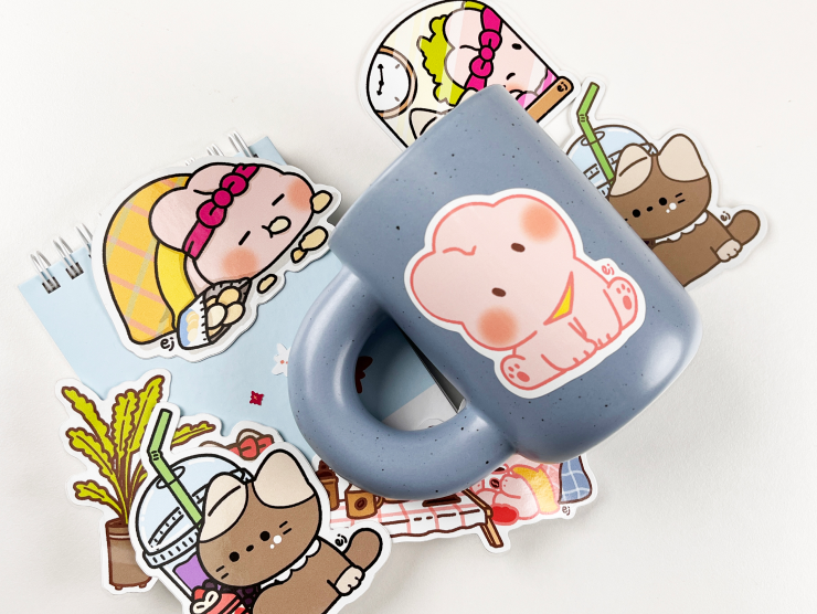 조각 스티커 (방수 리무버블) A3