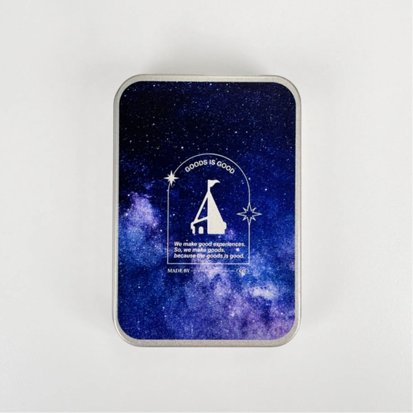 뚜껑&경첩형 틴케이스 (실버, 화이트)