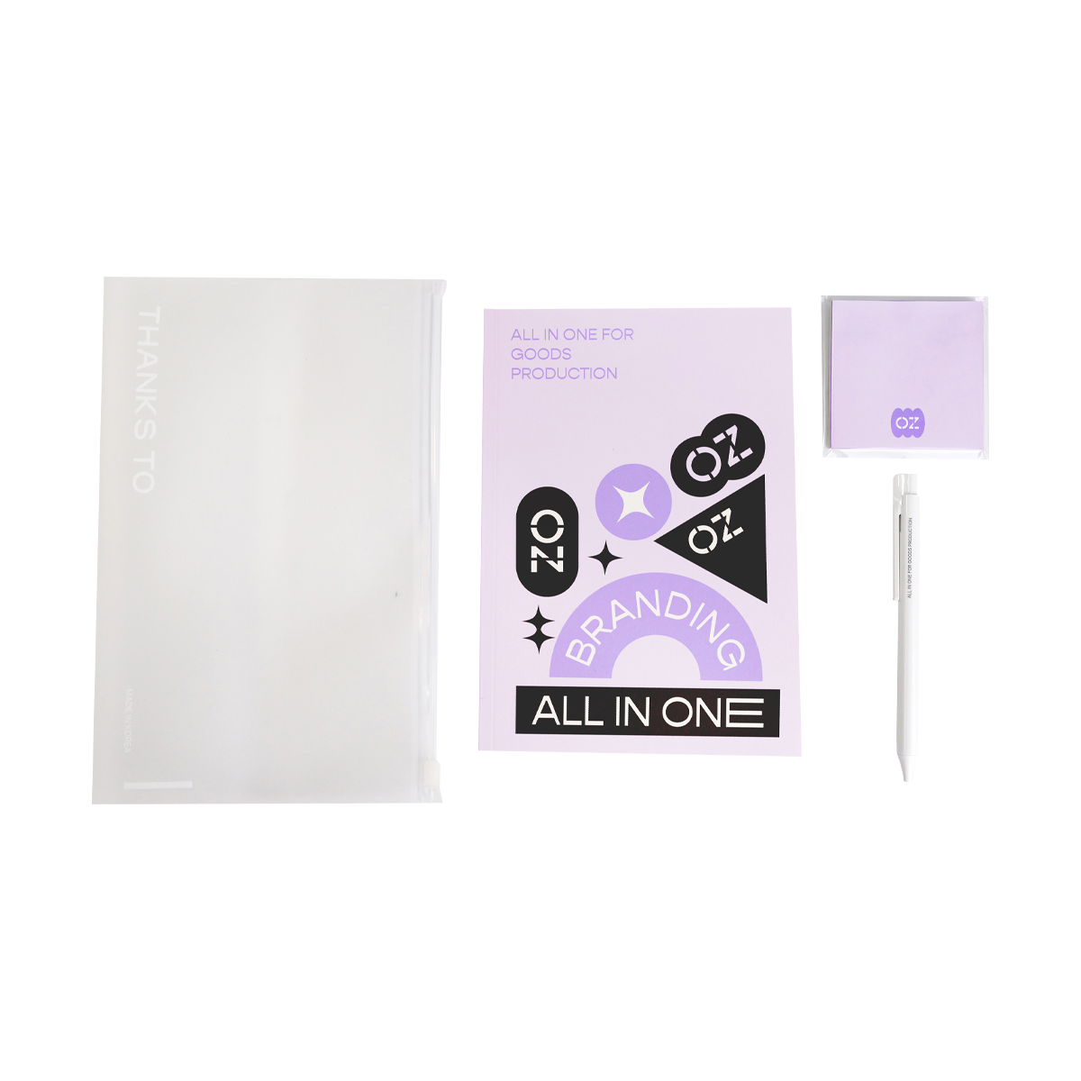 커스텀 클리어 스테이셔너리 세트