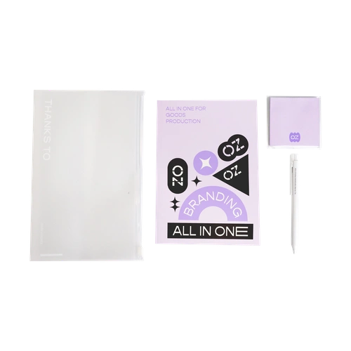 커스텀 클리어 스테이셔너리 세트