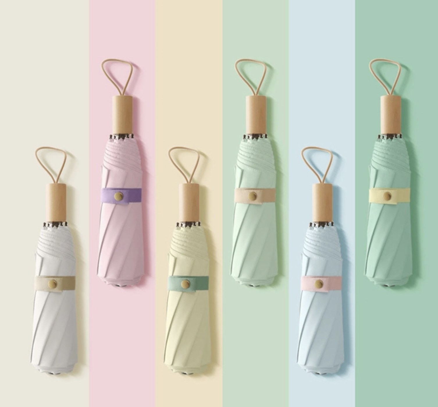 베이지, 라이트핑크, 옐로우, 그린, 스카이, 다크그린