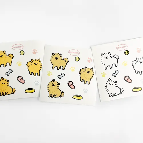 모조지 스티커 100x100mm (6매단위)