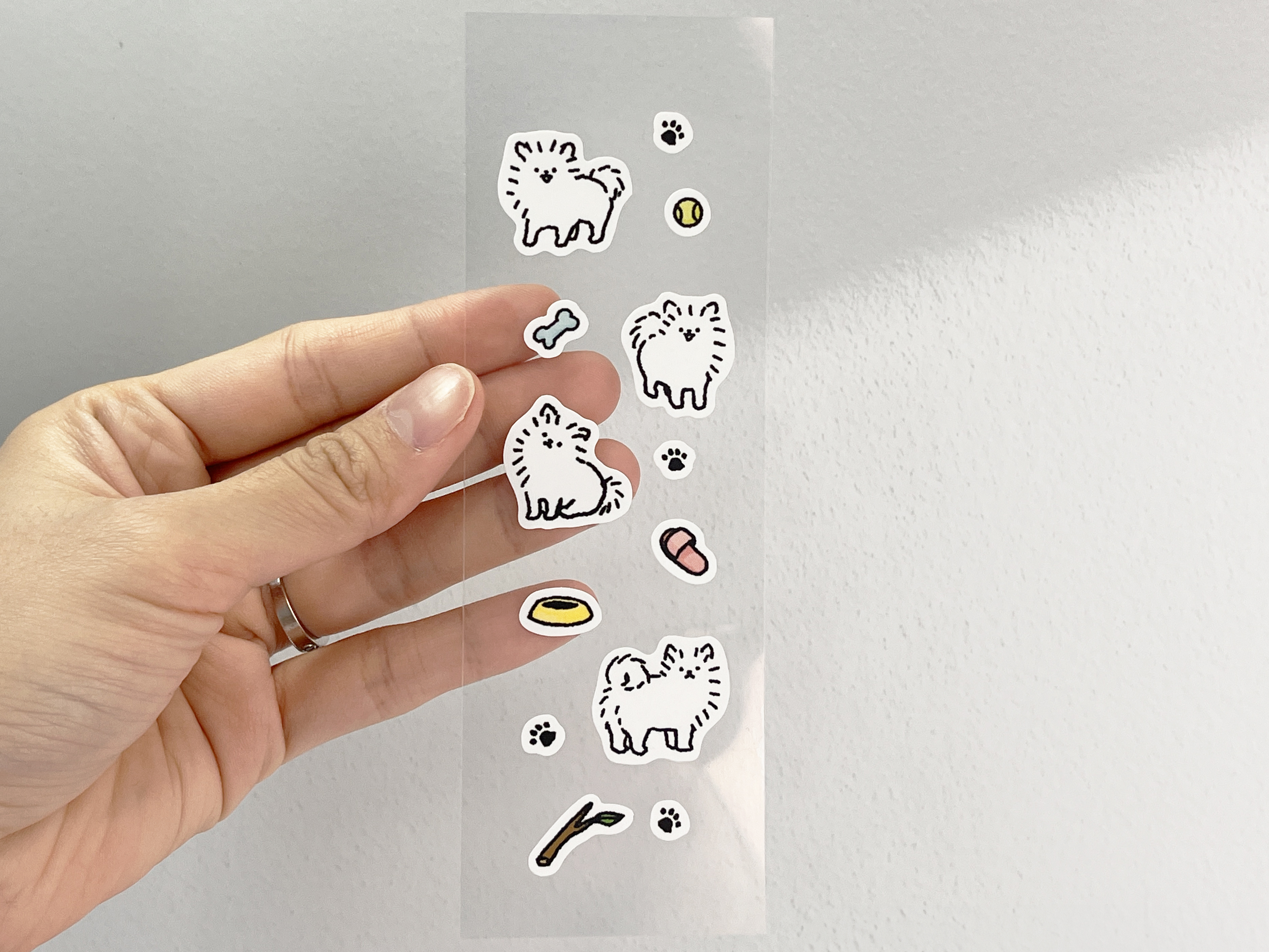 리무버블 유포지 스티커 150x50mm (8매단위)
