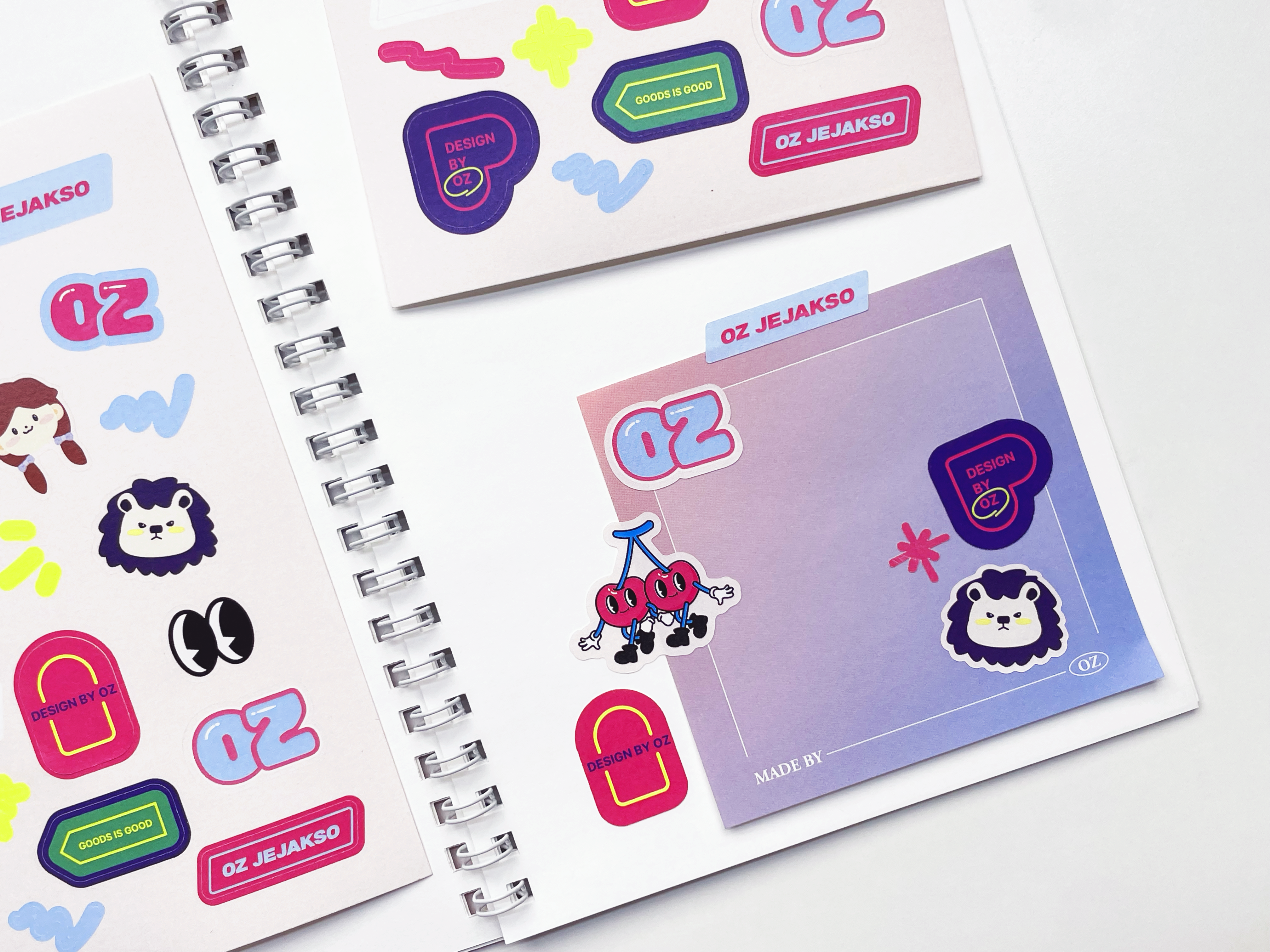 모조지 스티커 80x120mm (8매단위)