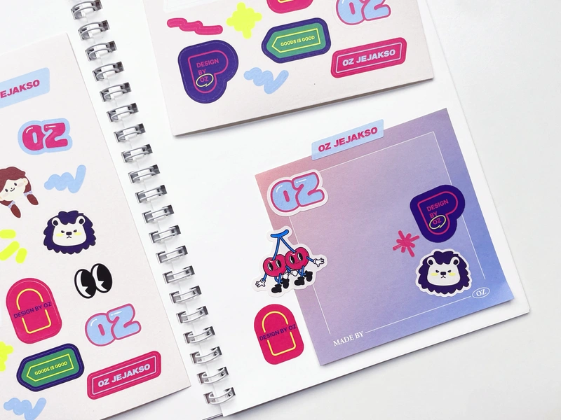 모조지 스티커 80x120mm (8매단위)