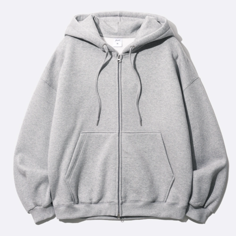 파일 오버핏 투웨이 후드집업 (M~2XL)