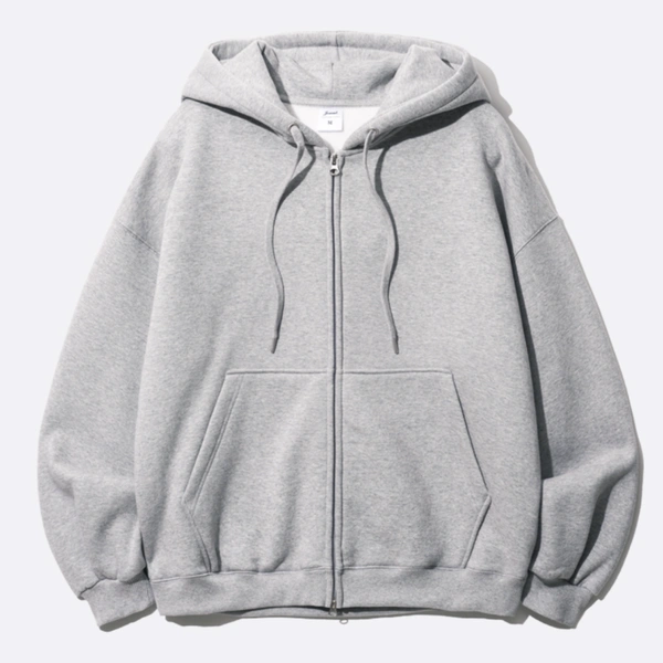 파일 오버핏 투웨이 후드집업 (M~2XL)