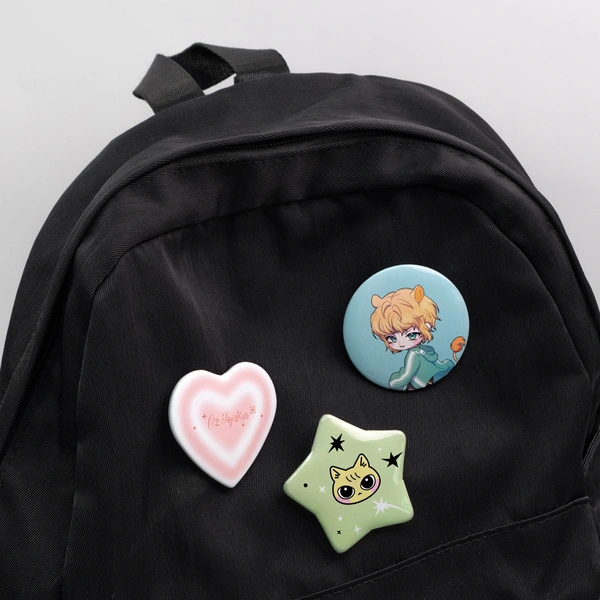 핀버튼 (하트·별)