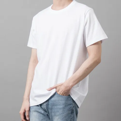 흰색 반팔, 긴팔 티셔츠 (20수,중간두께)