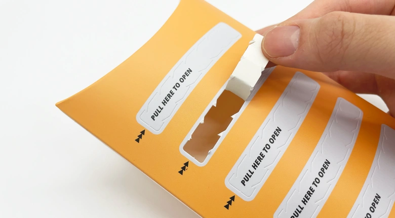 뜯어지는 반달상자 제작