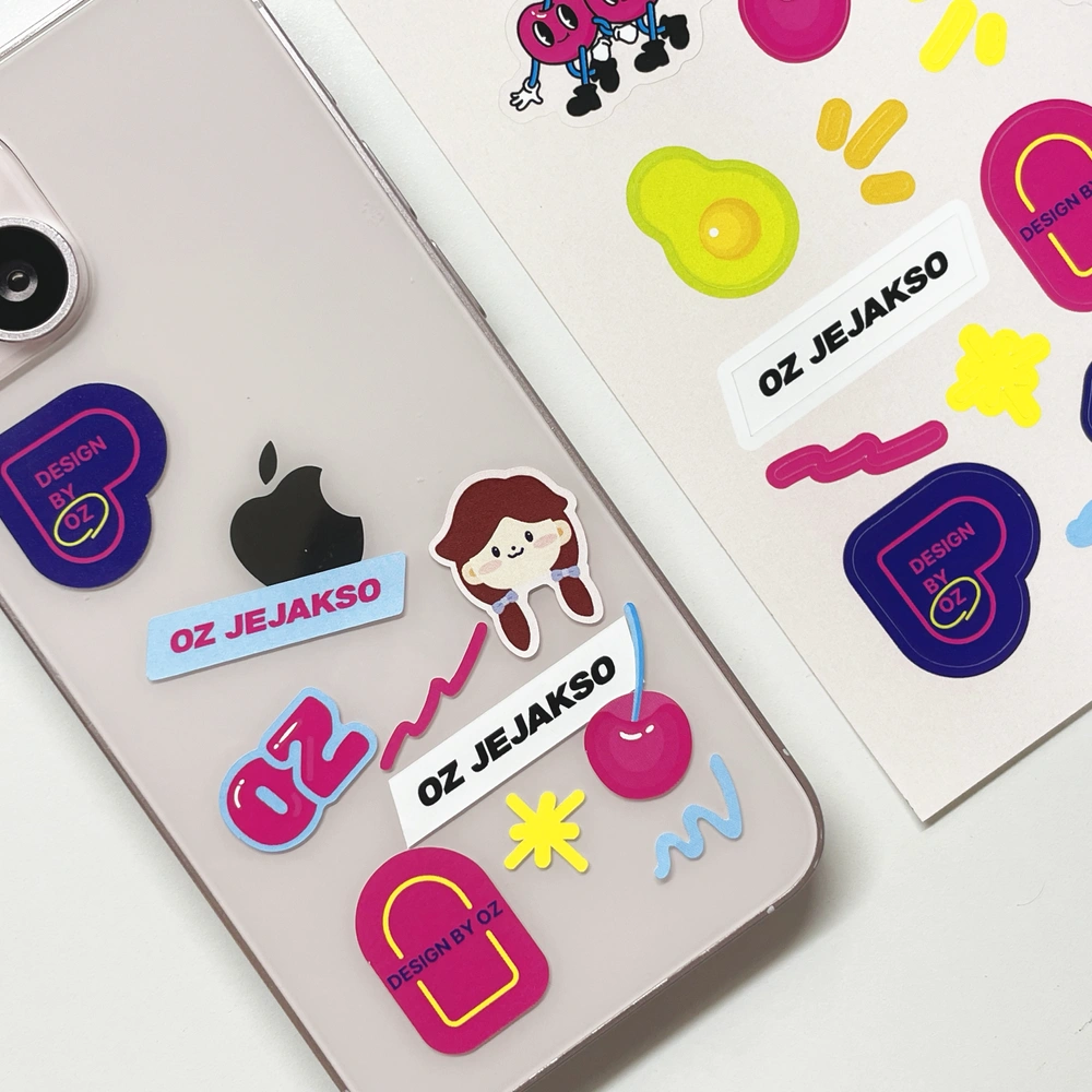 리무버블 유포지 스티커 80x120mm (8매단위)