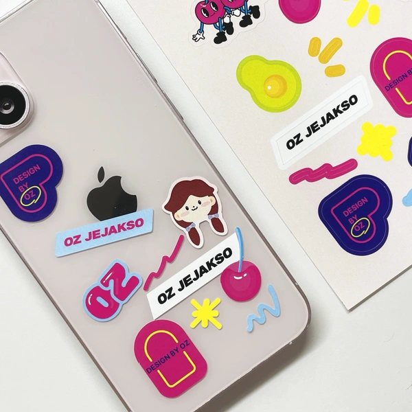 리무버블 유포지 스티커 80x120mm