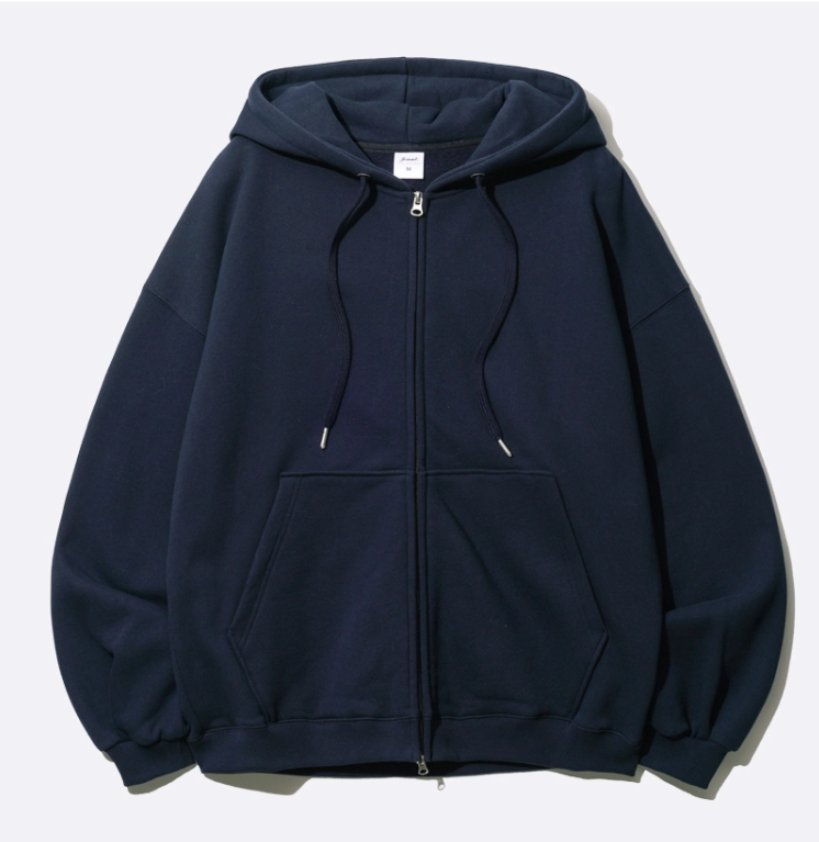 파일 오버핏 투웨이 후드집업 (M~2XL)