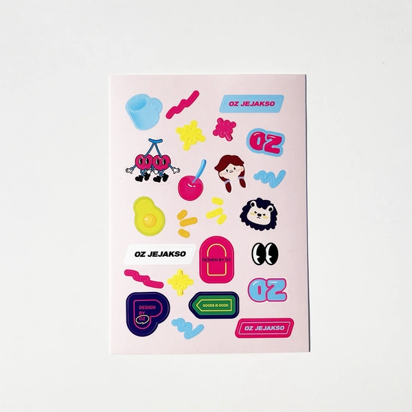 리무버블 유포지 스티커 80x120mm