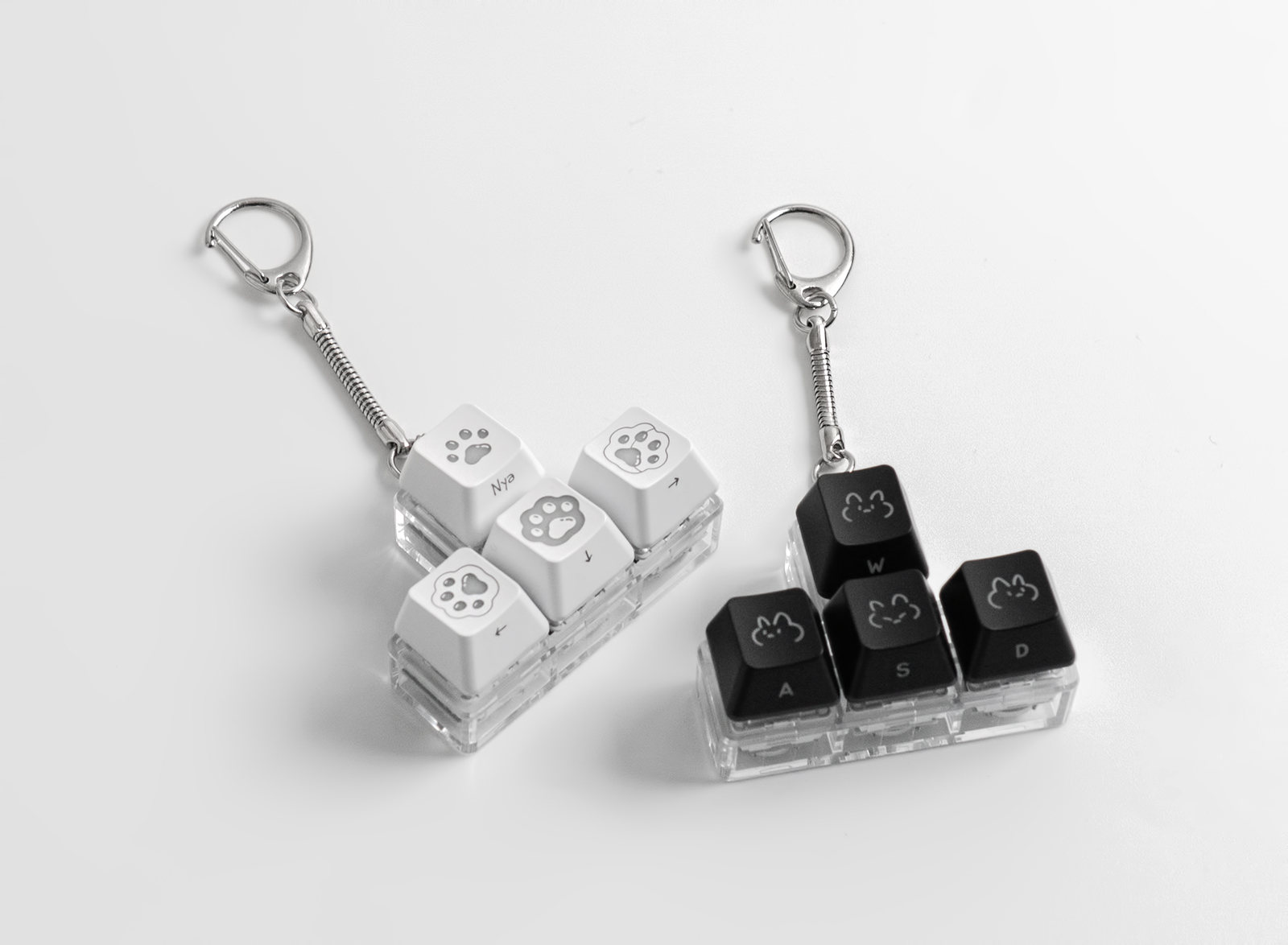 방향키 4구 키캡키링