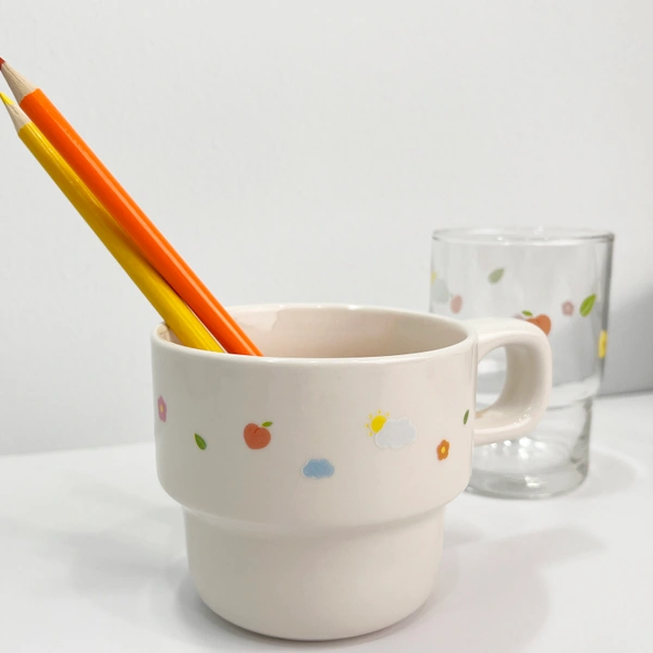 2단 라운드 머그 올프린팅