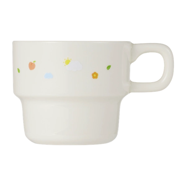 2단 라운드 머그