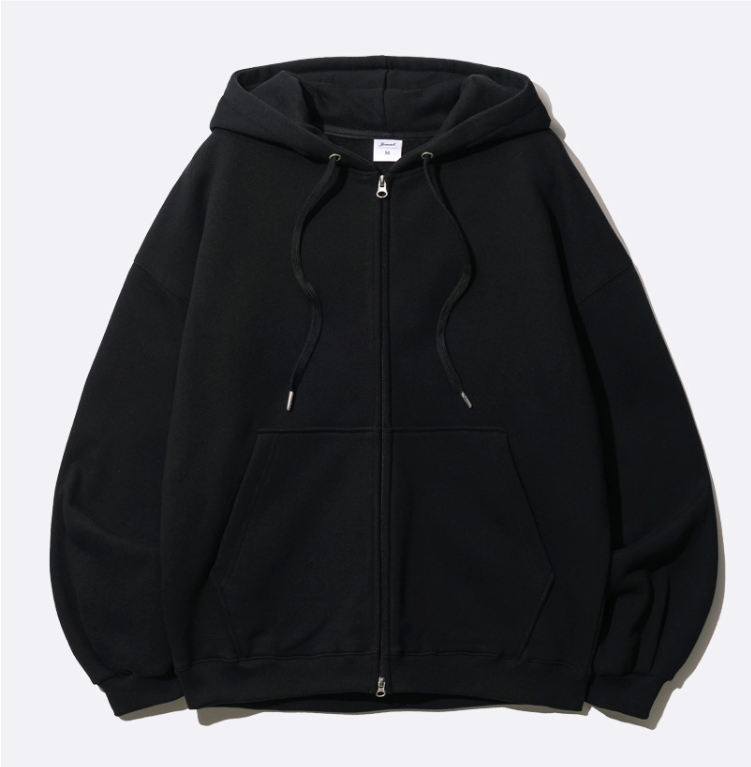 파일 오버핏 투웨이 후드집업 (M~2XL)