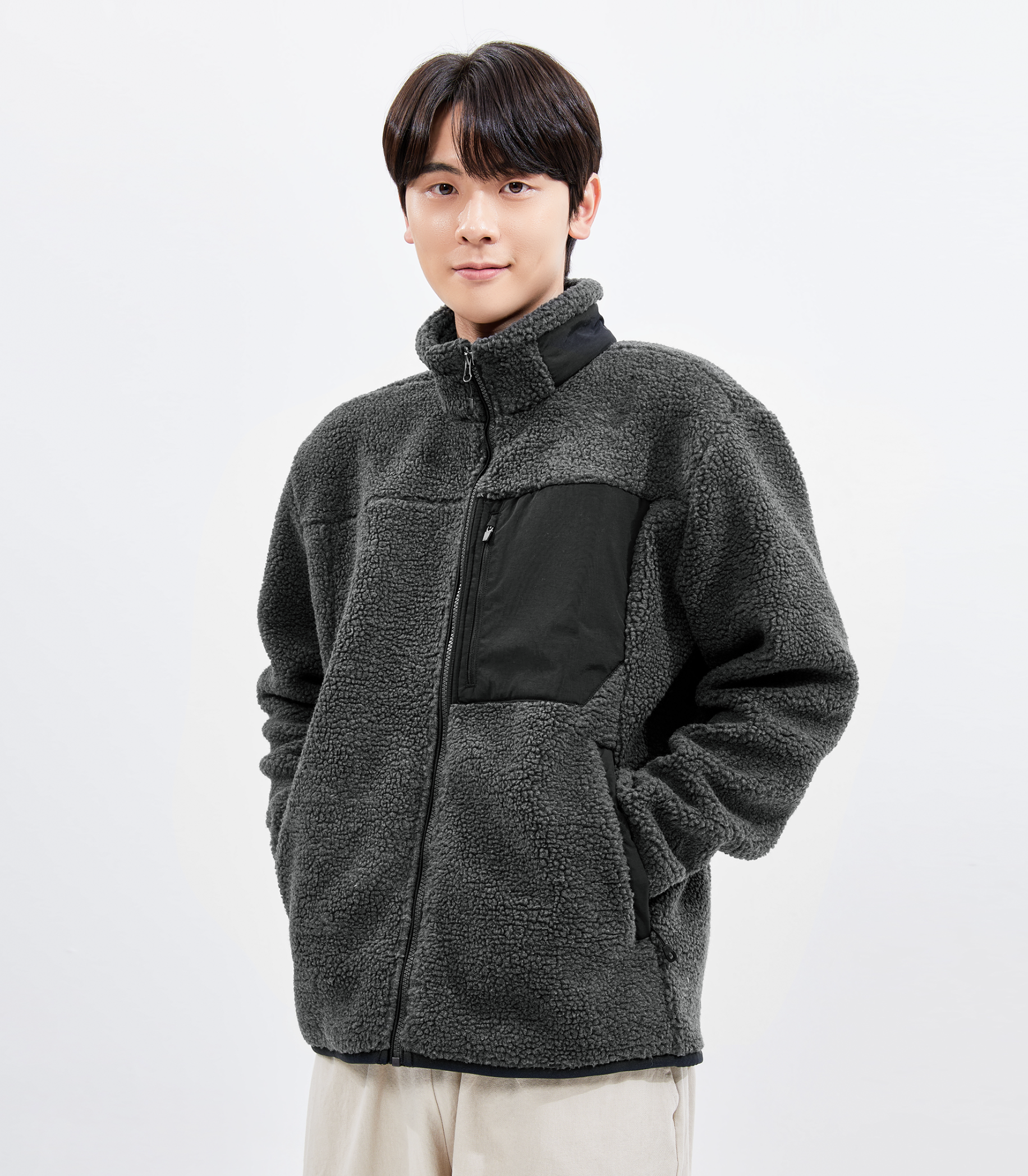 랜더스 헤비 후리스 자켓