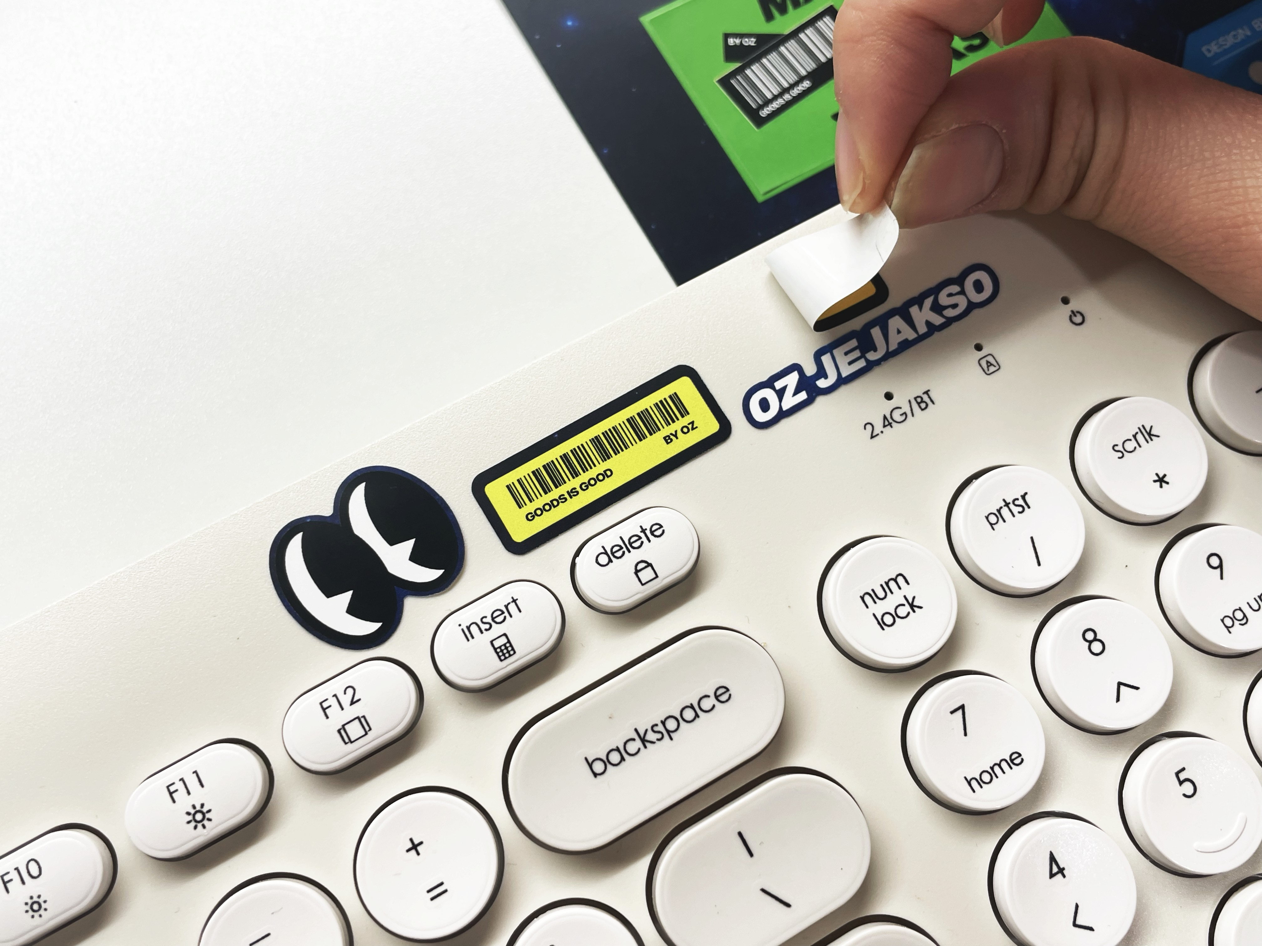 리무버블 유포지 스티커 80x120mm (8매단위)