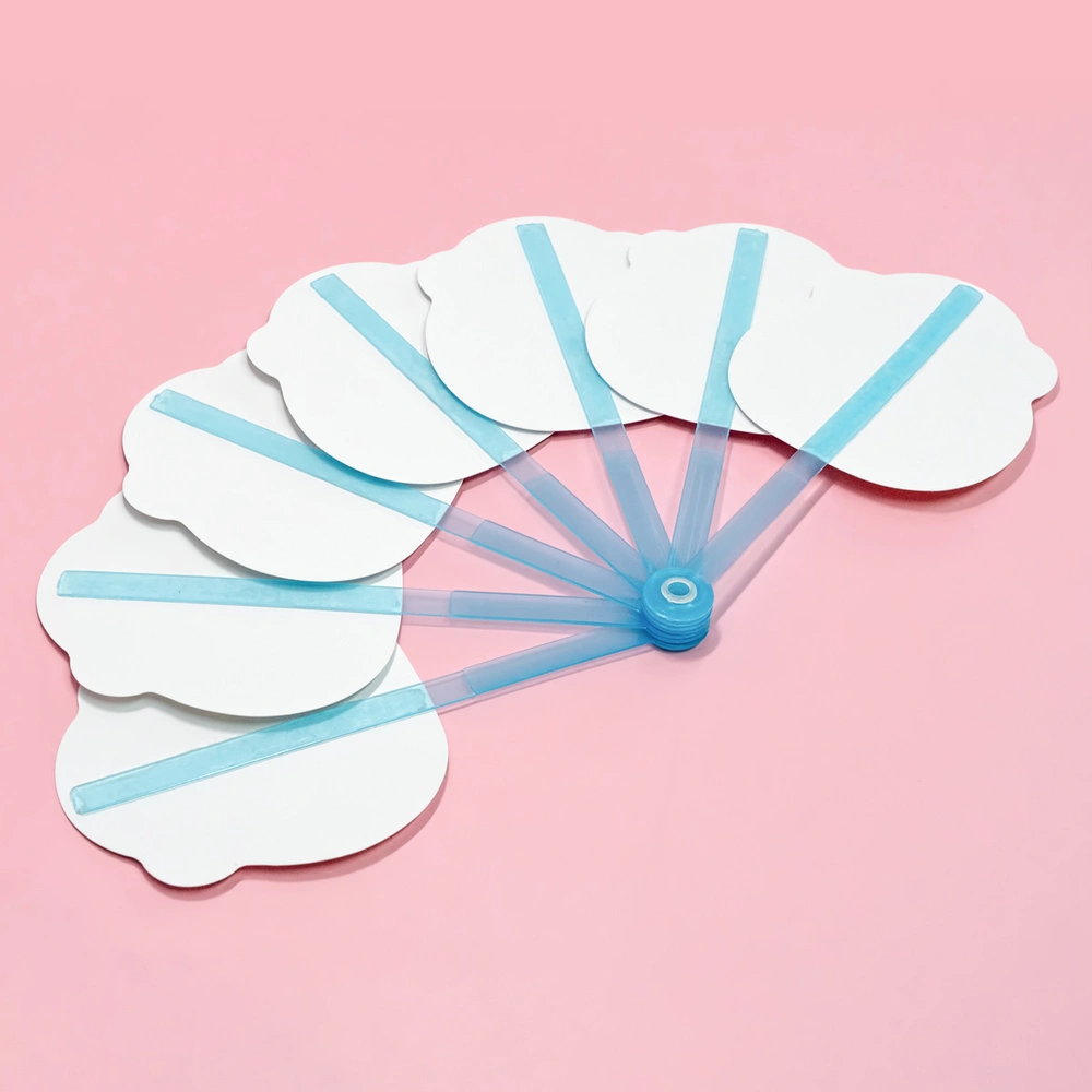 접이식 PP부채 (반투명 컬러자루 5종)