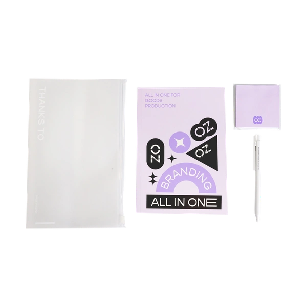 커스텀 클리어 스테이셔너리 세트