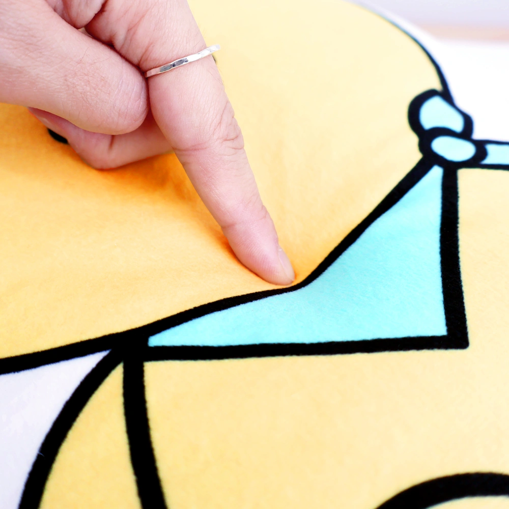 극세사 인형 보더 쿠션