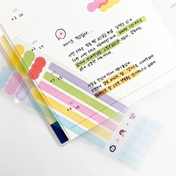 투명  A3 스티커