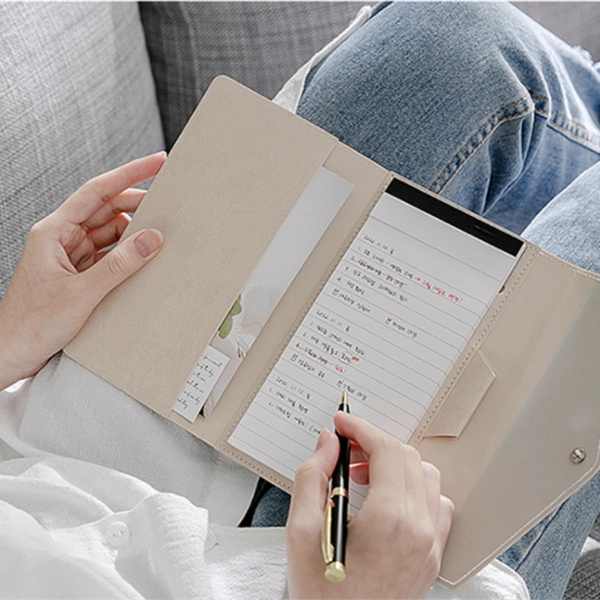 레더 포켓형 메모패드