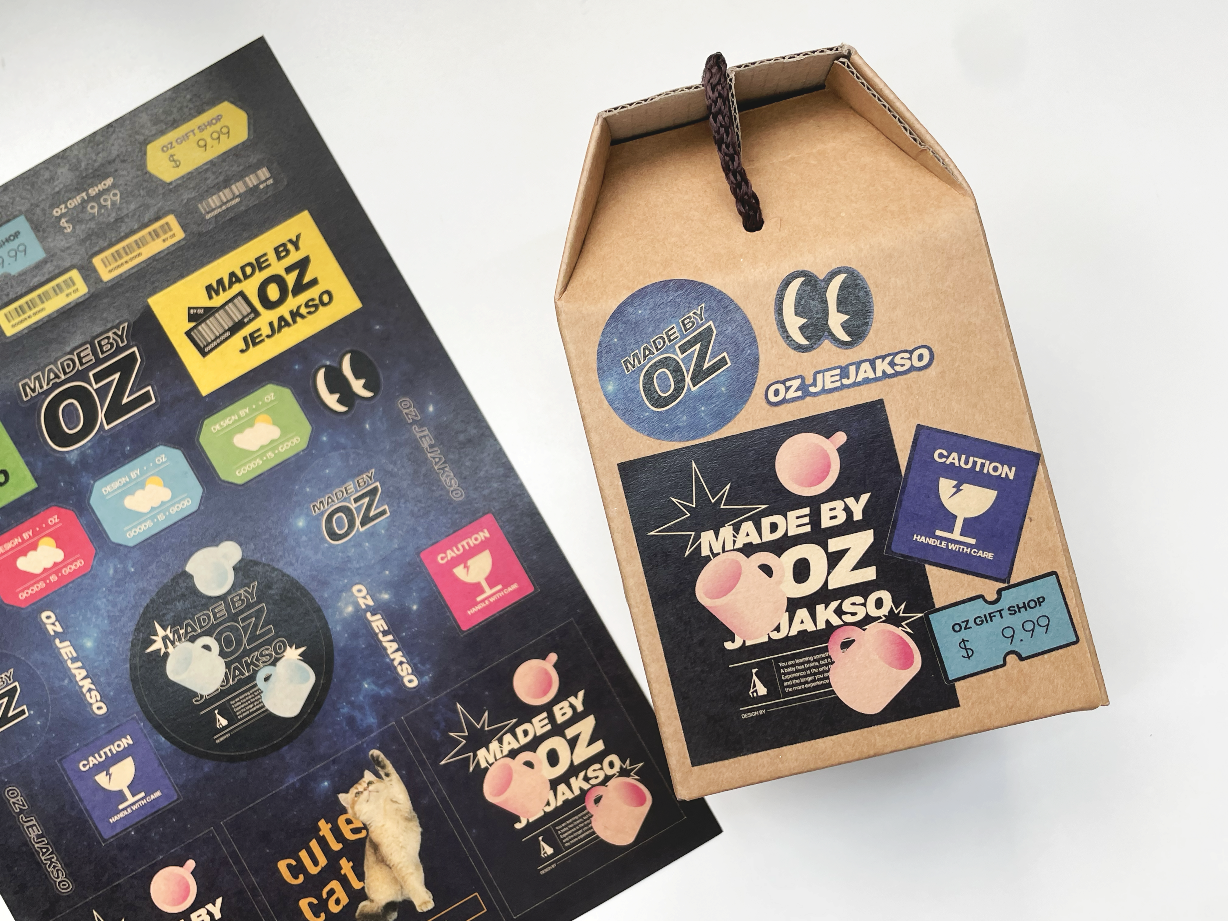 크라프트지 스티커 180x260mm (2매단위)