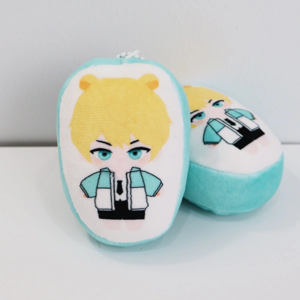 극세사 인형 보더 쿠션 키링