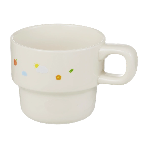 2단 라운드 머그