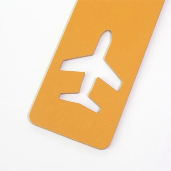 아이콘 가죽 비행기 네임택