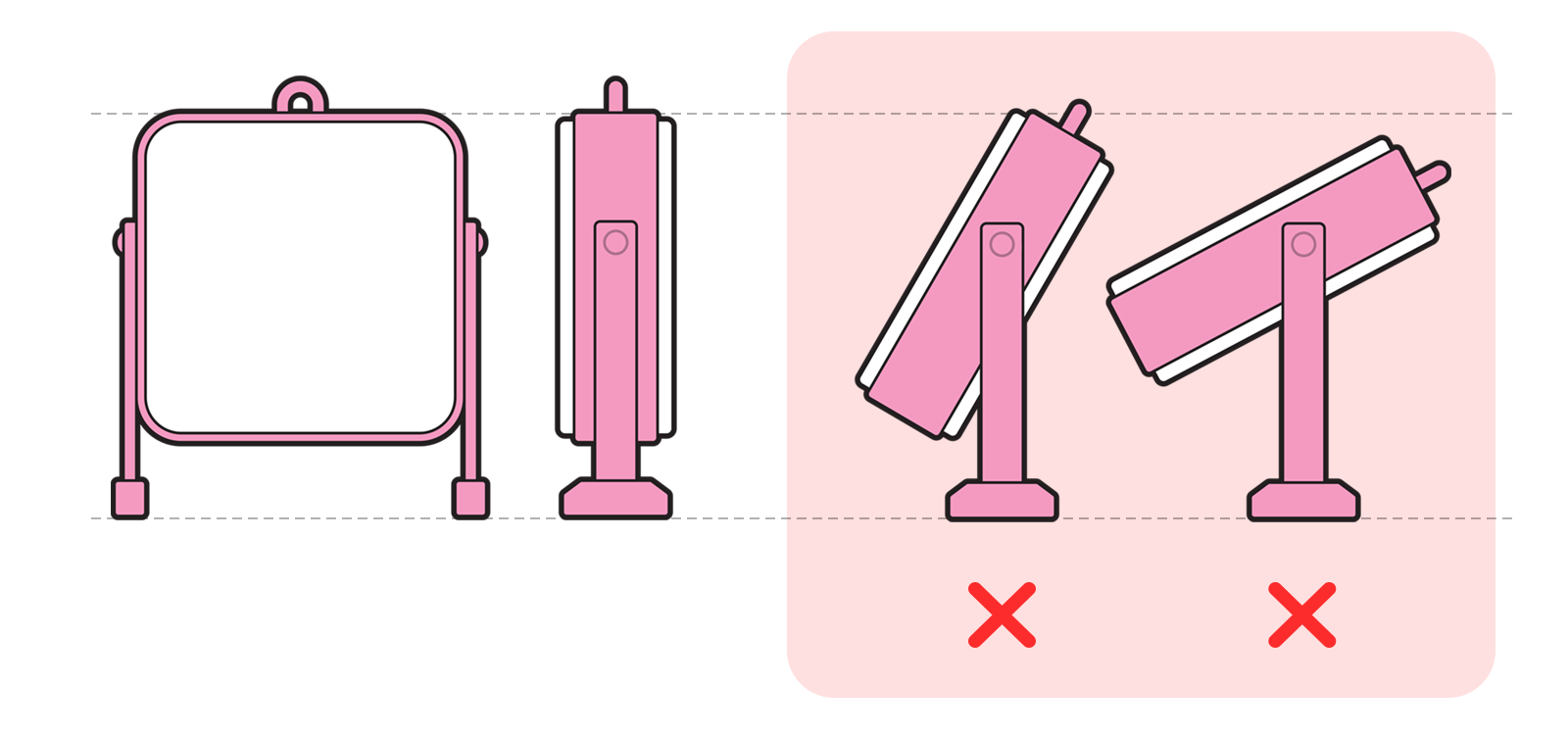 각도 조절이 되지 않는 상품입니다