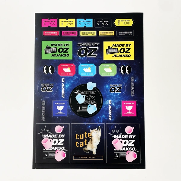 리무버블 유포지 스티커 180x260mm (2매단위)