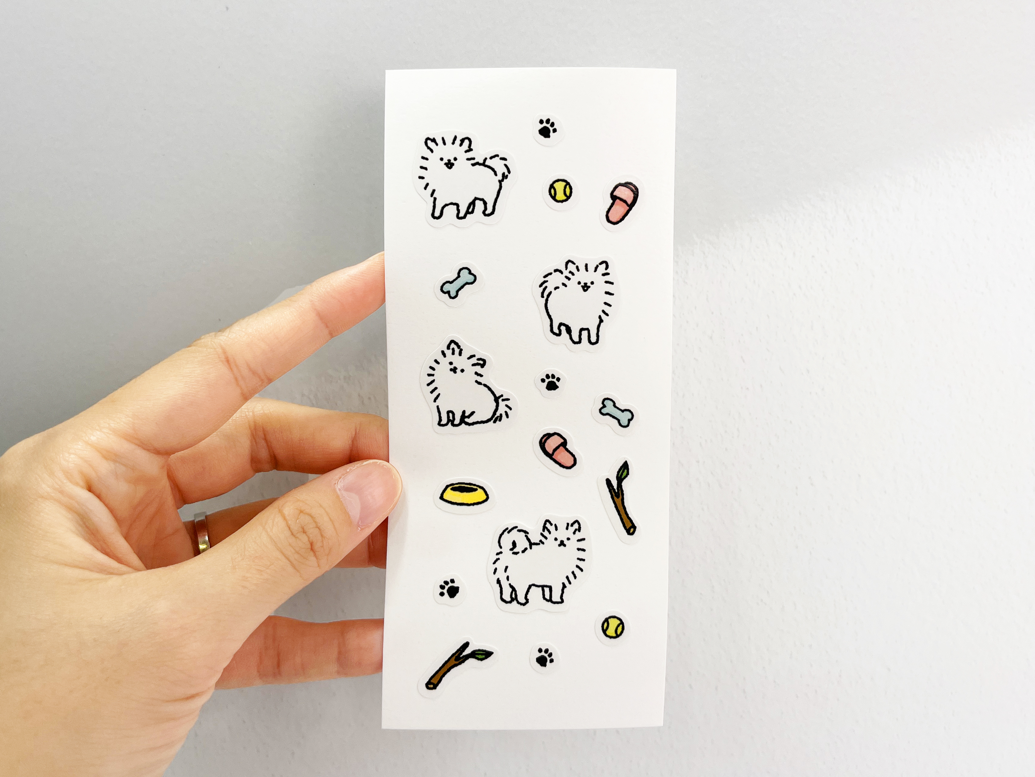 아트지 스티커 150x65mm