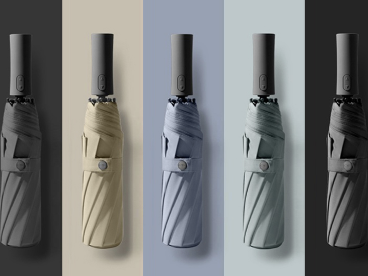 풀컬러 인쇄 가능 3단 자동 양우산