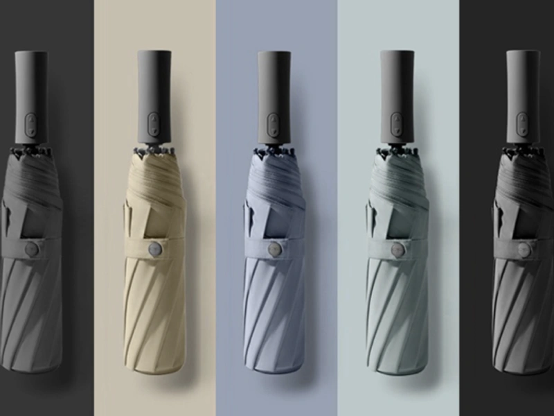 풀컬러 인쇄 가능 3단 자동 양우산