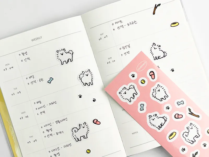 아트지 스티커 150x65mm (6매단위)