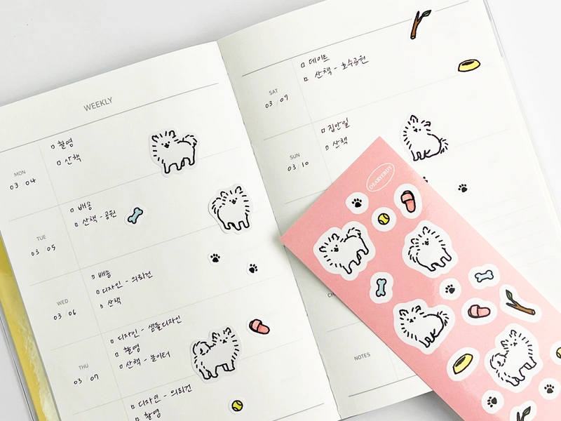 아트지 스티커 150x65mm (6매단위)